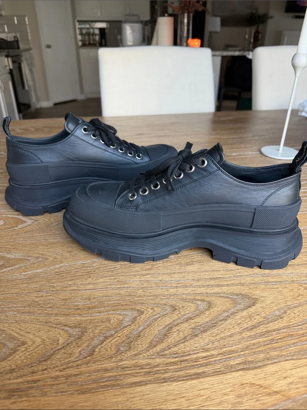 Alexander McQueen Tread Slick Lace Up Sneakers